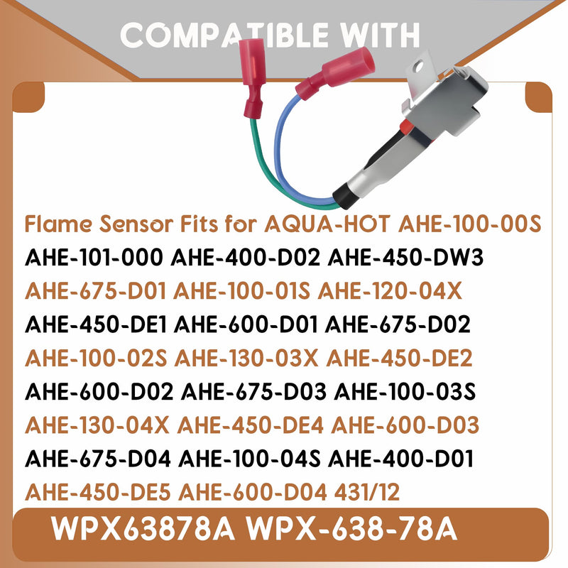 [Australia - AusPower] - Replace WPX63878A WPX-638-78A Flame Sensor Fits for Aqua-HOT H-ydronic Webasto Burner Heads - 12V 