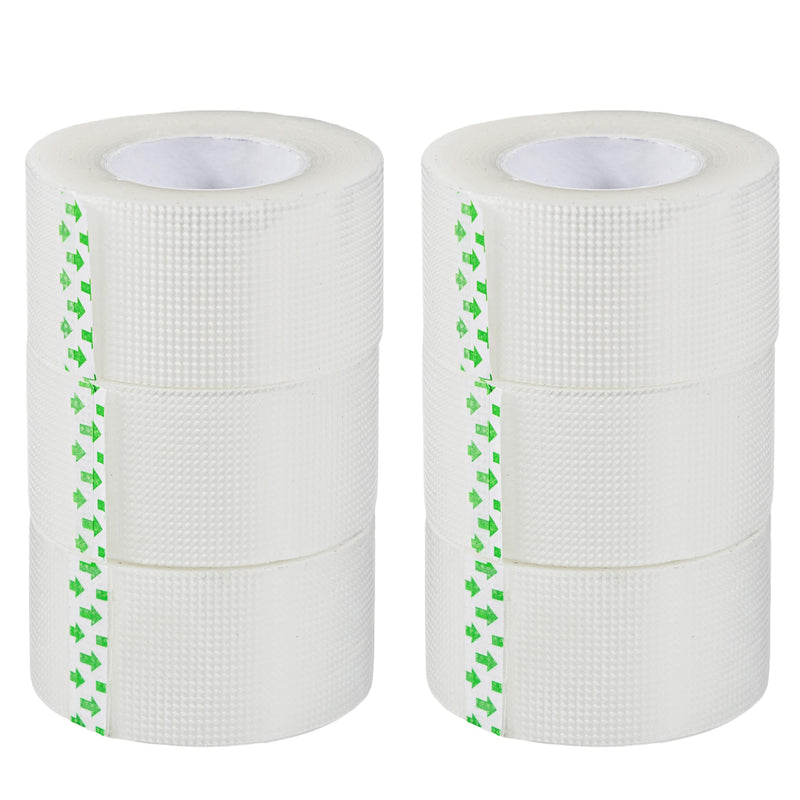 [Australia - AusPower] - Clear Transparent Medical Tape [Pack of Rolls 6] Clear Surgical First Aid Bandage Tape for Wound Dressing Care - 1 inch x 10 Yds Breathable Latex Free (6) 