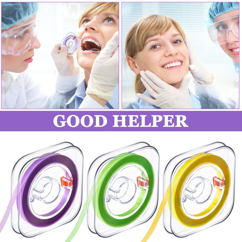 [Australia - AusPower] - Amylove Dental Polishing Strips Tooth File 3 Rolls 4mm x 6m Dental Polisher for Teeth Sanding Grinding Deep Teeth Cleaning Tool Tooth Polish Abrasive Strip Oral Care (Coarse, Fine, Medium,Multi Color) Multi Color Coarse, Fine, Medium 