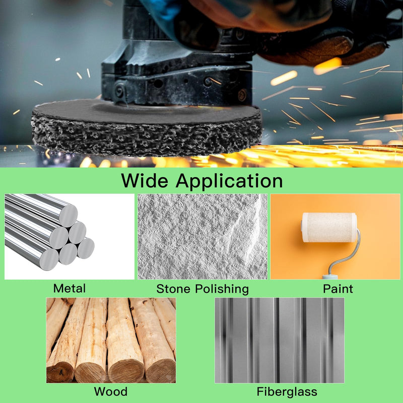 [Australia - AusPower] - BnaFortna 125 x 22 mm CSD Disc Grinding Disc - Diamond Coarse Cleaning Disc for Angle Grinder, Cleaning Disc Set, for Rust Removal, Welds, Paint, Rust (5 Pieces) 