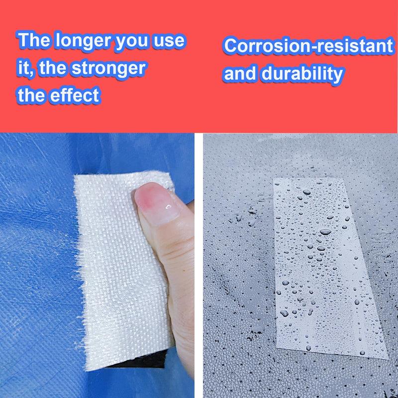 WENSSKKU RV Awning Repair Tape Heavy Duty,Outdoor Repair Tape for Tarp,Canvas,Tent,Boat Covers,Sail Tape,Tear Repair Patch Kit,UVproof,Waterproof,Black