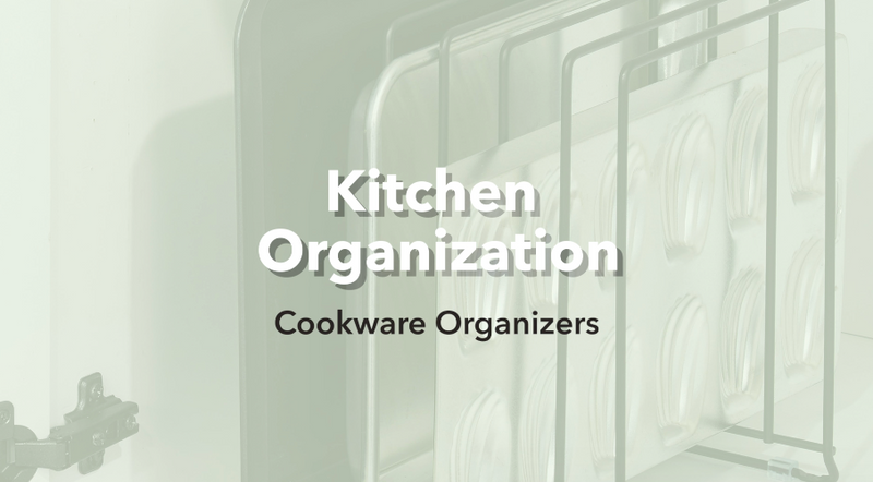 mDesign X-Large Steel Storage Tray Organizer Rack for Kitchen Cabinet - Divided Holder with 5 Slots for Skillets, Frying Pan, Pot Lids, Cutting Board, Baking Sheets - Concerto Collection - White Pack of 1