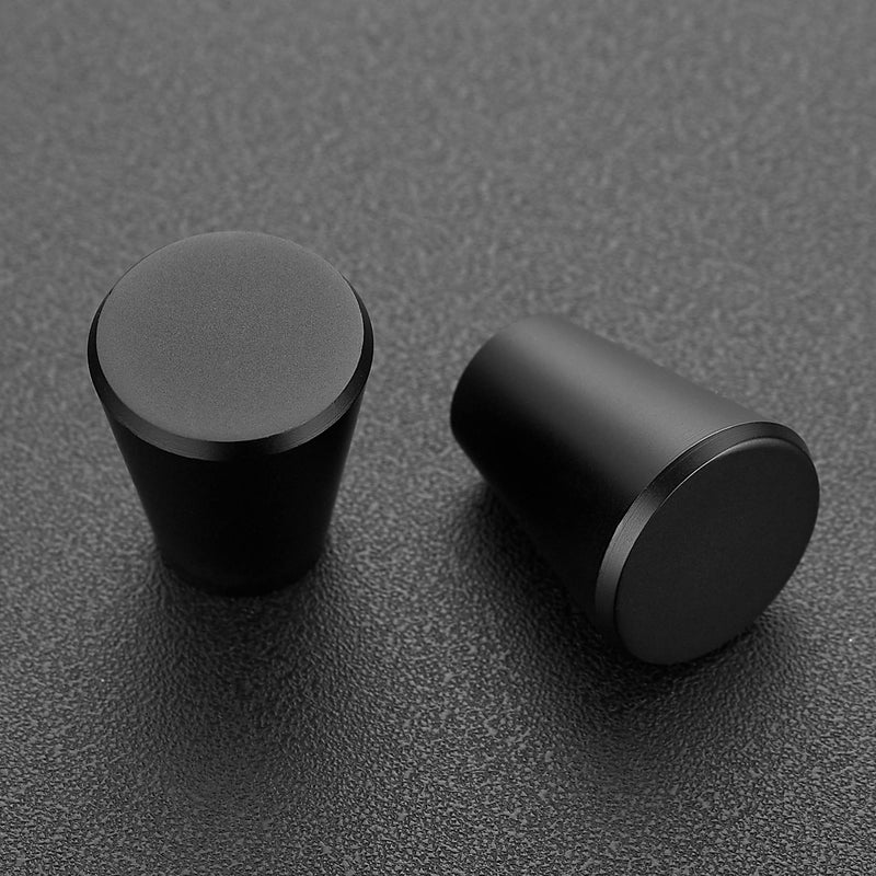 Ravinte 15 Pack 3/4 inch Kitchen Cabinet Knobs and Drawer Pulls - Matte Black Door and Dresser Handles 3/4" Diameter