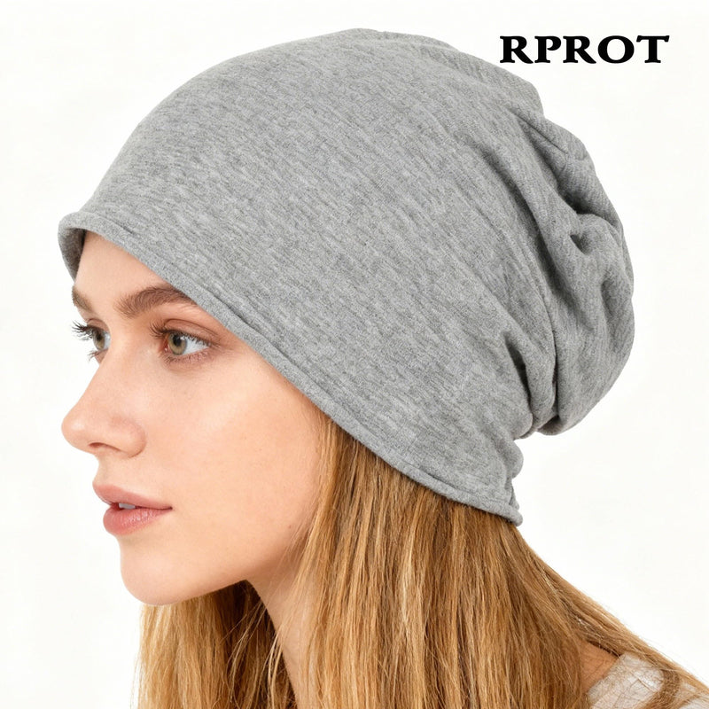 Beanie Protection Hat,Effective 99.99% Anti R.adiation Cap, E.M.F Protection Hat Shielding Cell WiFi 5G RF 19.6-23.6 in One Size Grey