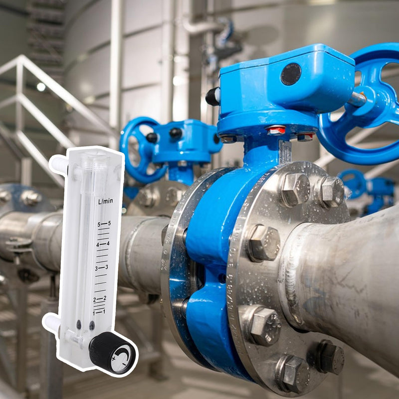 [Australia - AusPower] - CNBTR Multicolor Acrylic 0.5-5LPM LZQ-7 Oxygen Air Gas Flowmeter with Control Valve 