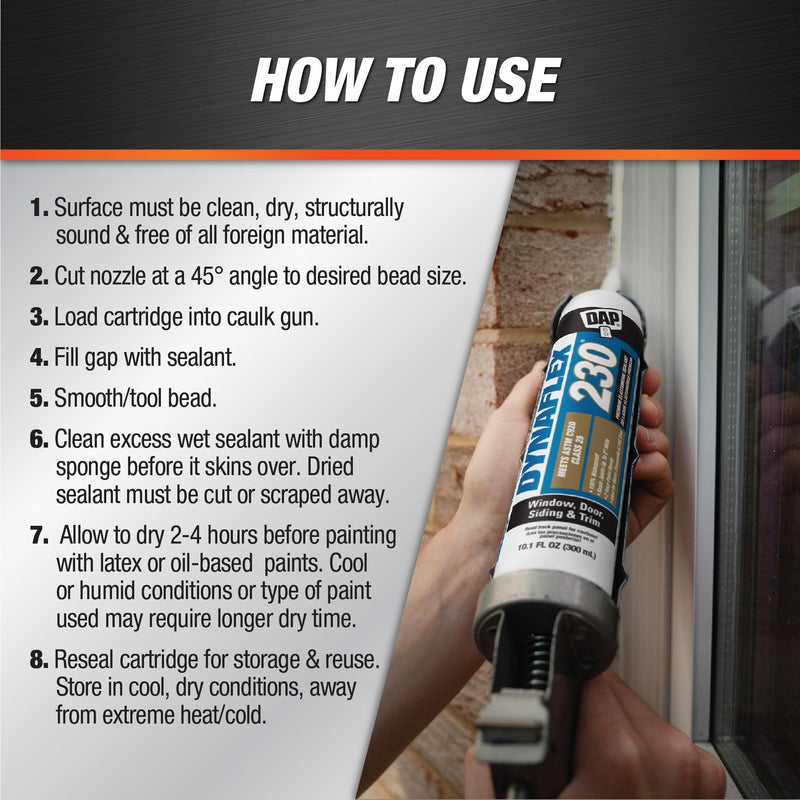 [Australia - AusPower] - DAP Dynaflex 230 Premium Elastomeric Sealant, Brown BR104, 10.1 Oz (7079807106) 