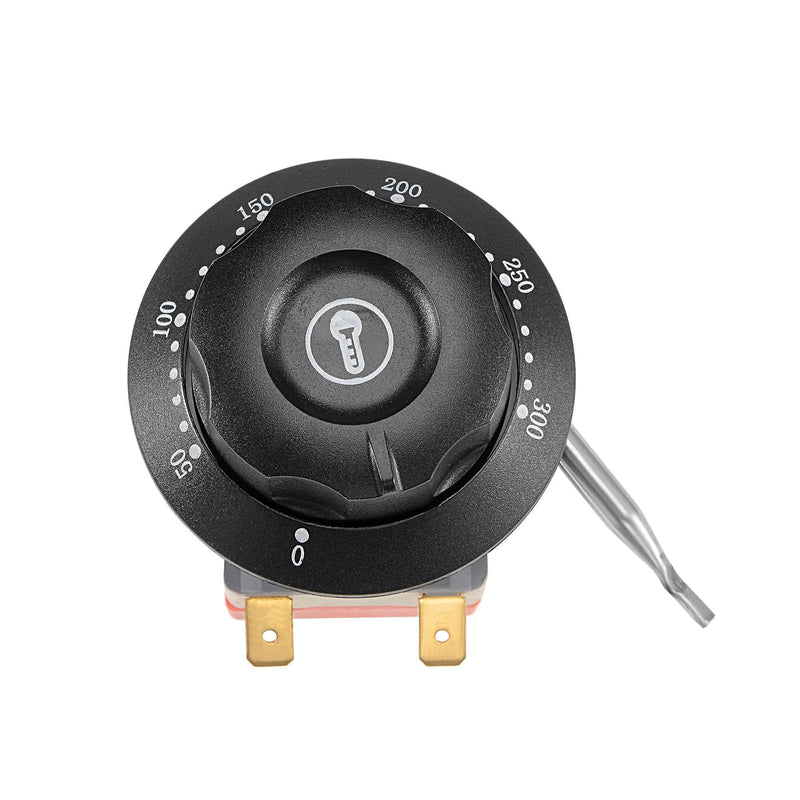 [Australia - AusPower] - uxcell NC 250V 16A 50-300C Temperature Control Switch Capillary Thermostat for Oven Refrigerator Heater, 0.7m, with 2 Screws&2 Crimp Terminals 