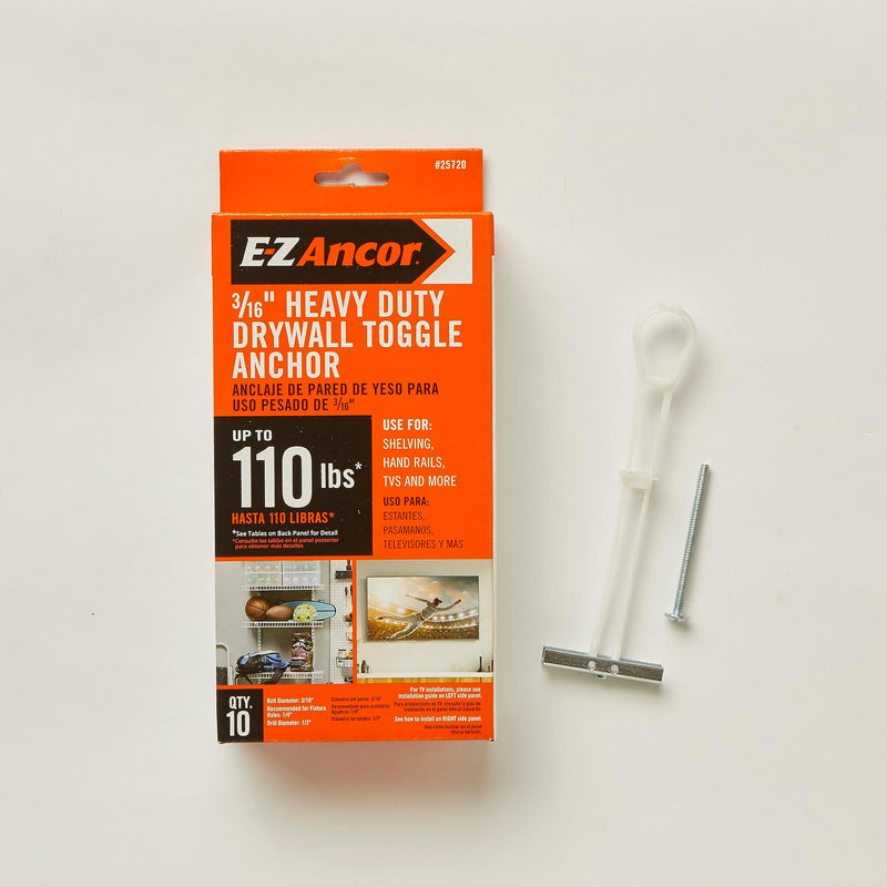 [Australia - AusPower] - 25720 3/16-in Dia Toggle Bolt Drywall Anchor, 10-Pack (Screws Included) 