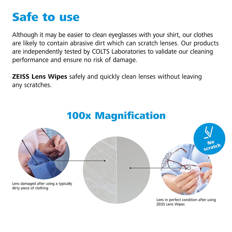 [Australia - AusPower] - ZEISS Pre-Moistened Lens Cleaning Wipes, 200 Count 