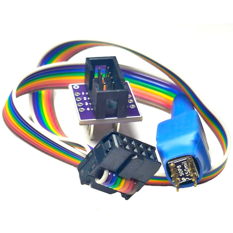 [Australia - AusPower] - SOP8 Clip150mil SOIC8 IC Test Probe Line for EEPROM 24 25 93 chip Circuit USB Programming for with Xgecu Programmer T76,T56,T48,EZP2019 EZP2023, RT809F,RT809H 