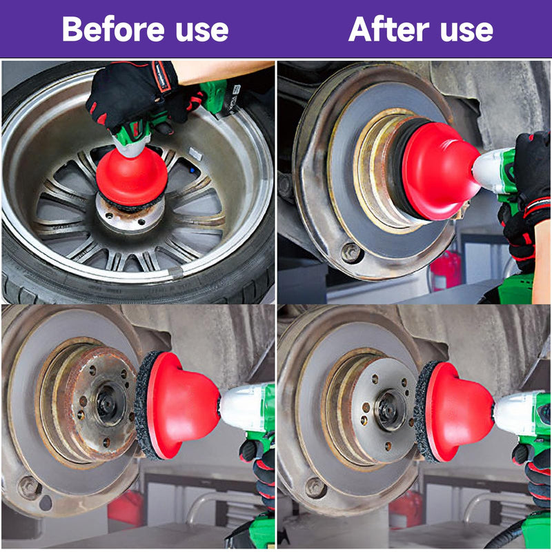 [Australia - AusPower] - Shineboc Pack of 2 Coarse Cleaning Discs Diameter 150 mm CSD Disc Nylon Fabric Disc Purple for Surface Processing, Metal, Wheel Hub Cleaner ZJG-150-2pcs 