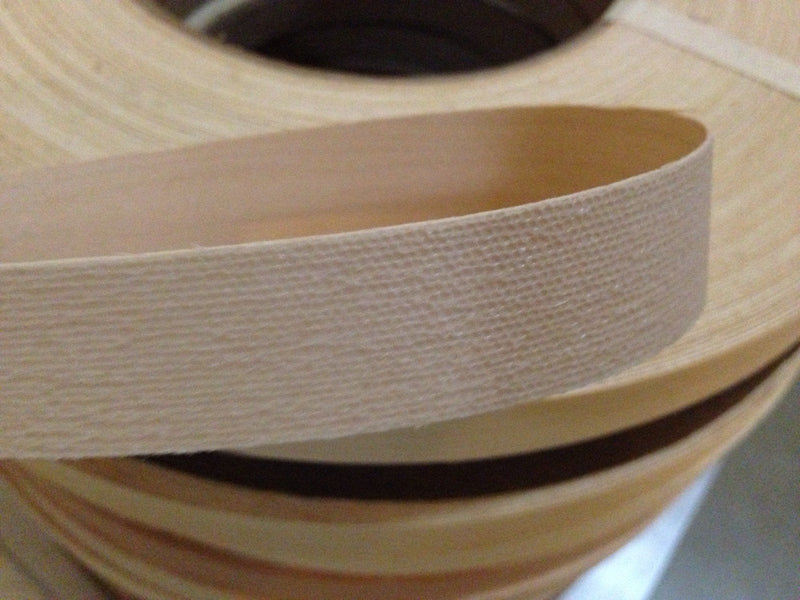 Edge Supply Red Oak 2 in x 25 ft Roll – Pre-Glued Iron On Wood Veneer Tape – Wood Veneer Edge Banding Tape with Hot Melt Adhesive, Smooth Sanded Finish Ideal for Furniture & DIY, Made in USA 1