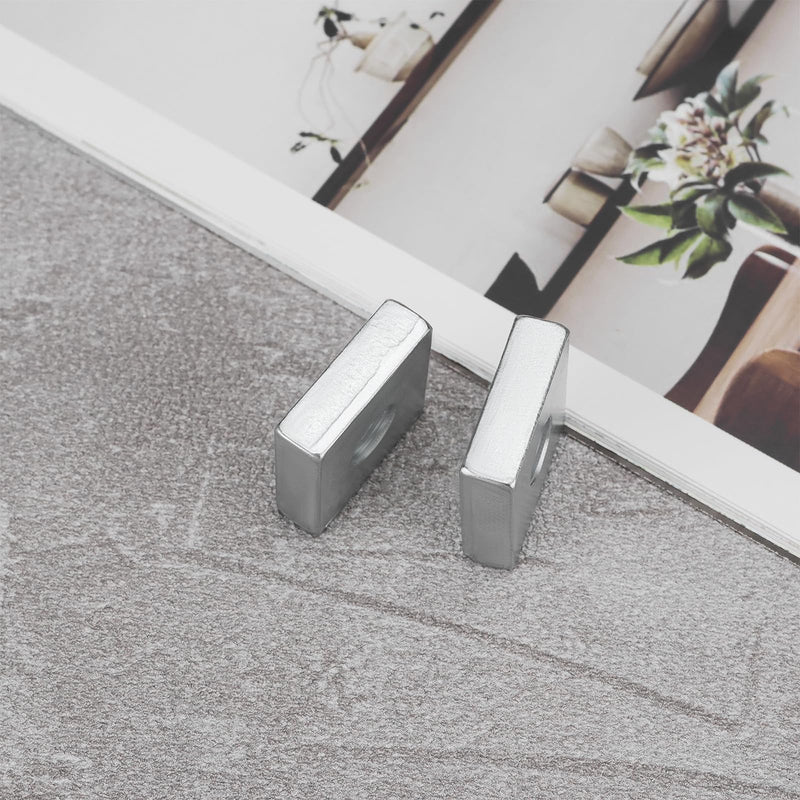 [Australia - AusPower] - SING F LTD 20Pcs M8 Square Nuts Galvanized Steel T-Slot Nut 20x20x6 mm Suitable for Furniture Equipment Construction Electrical Appliances Industrial Machinery 