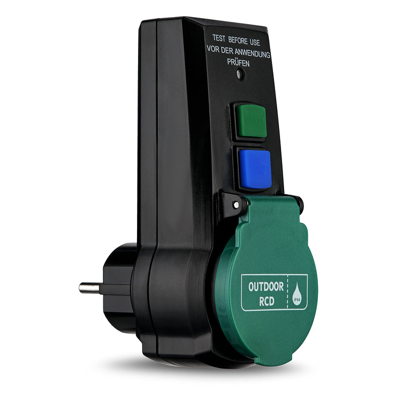 [Australia - AusPower] - REV Ritter 0515494555 RCD Safety Adapter 16 A 0,03 A Black FI Adapter 