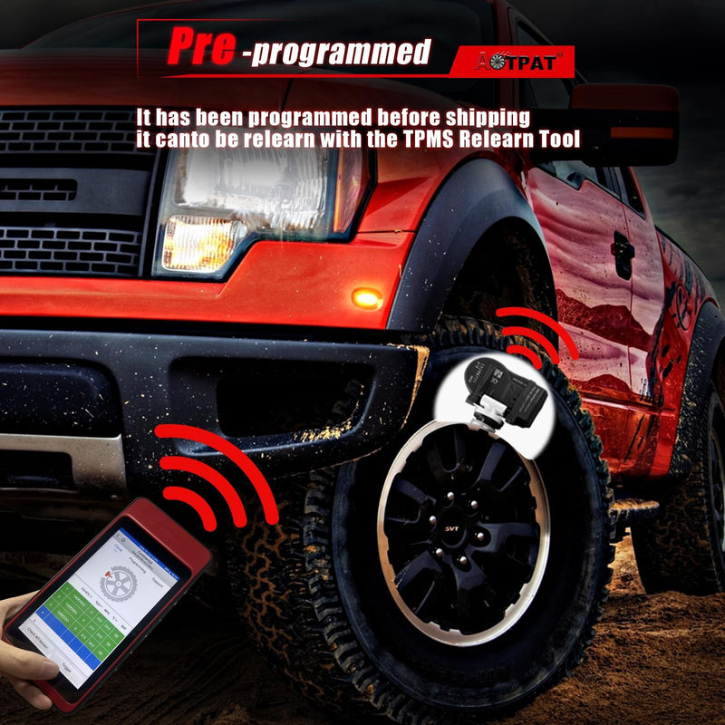 Pre-Programmed TPMS Sensor Fits for:-Mercedes-for:-Benz B250 C230 C300 E300 C350 CL600 CL63 AMG CL65 AMG CLK350 for:-Smart Fortwo, 433Mhz Tire Pressure Monitoring Sensor OE#A0009050030(4Pcs)