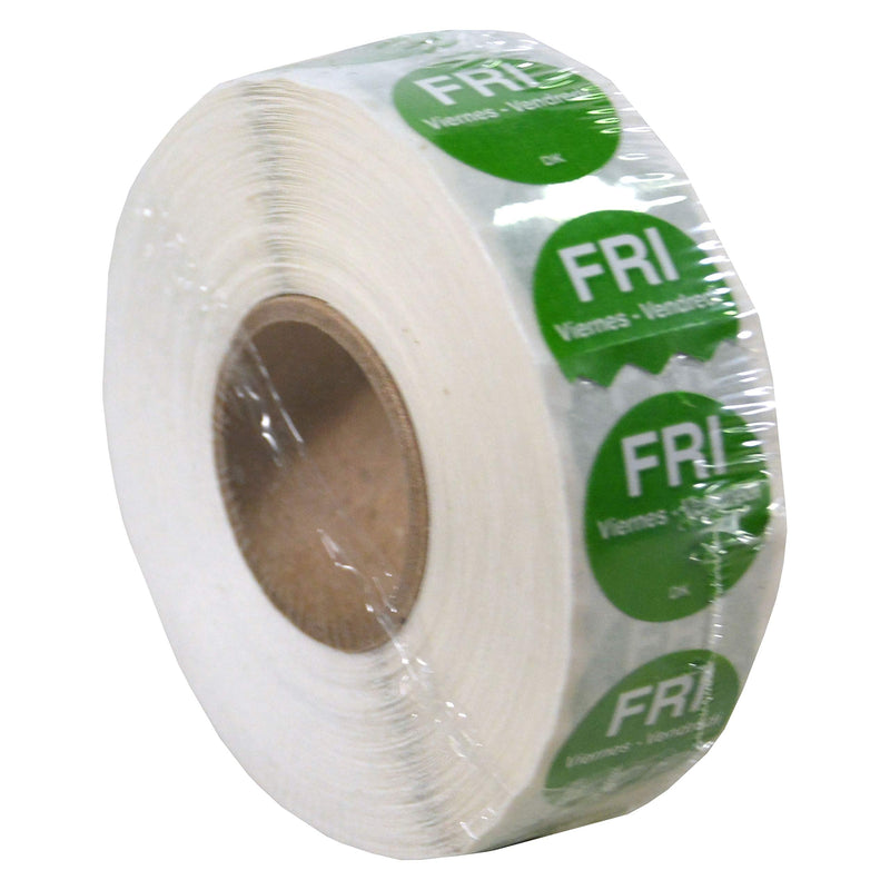 DayMark Safety Systems-IT1143925 Day of The Week 3/4" Circle Permanent Label, FRI (Roll of 1,000) & IT1143926 Day of The Week 3/4" Circle Permanent Label, SAT (Roll of 1,000)