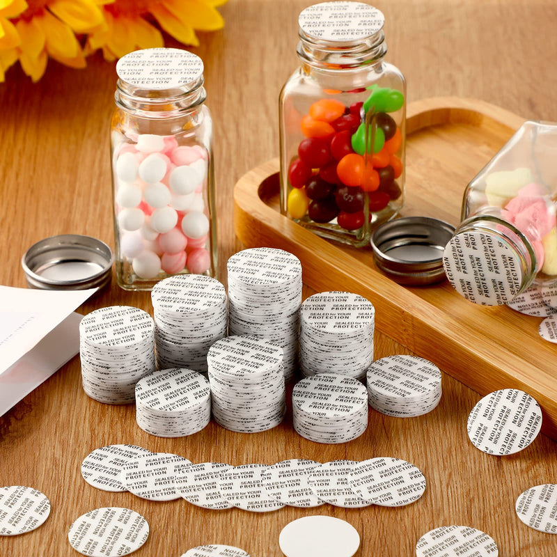 [Australia - AusPower] - Tondiamo 300 Pcs Pressure Sensitive Foam Lid Liner Bottle Seals Waterproof Safety Tamper Resistant Sealing Gasket Activated Seals for Glass Jar Plastic Lid Canning Vials(1.38 Inch/ 35 mm) 1.38 Inch/ 35 mm 
