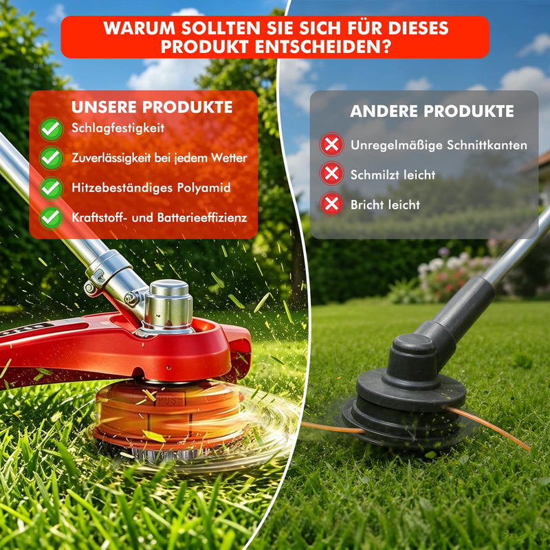 Universal Grass Trimmer Head M10 x 1.25, Automatic Thread Trimmer Head, Brush Cutter with M10 Thread for Lawn Care, Grass Trimmer Accessories