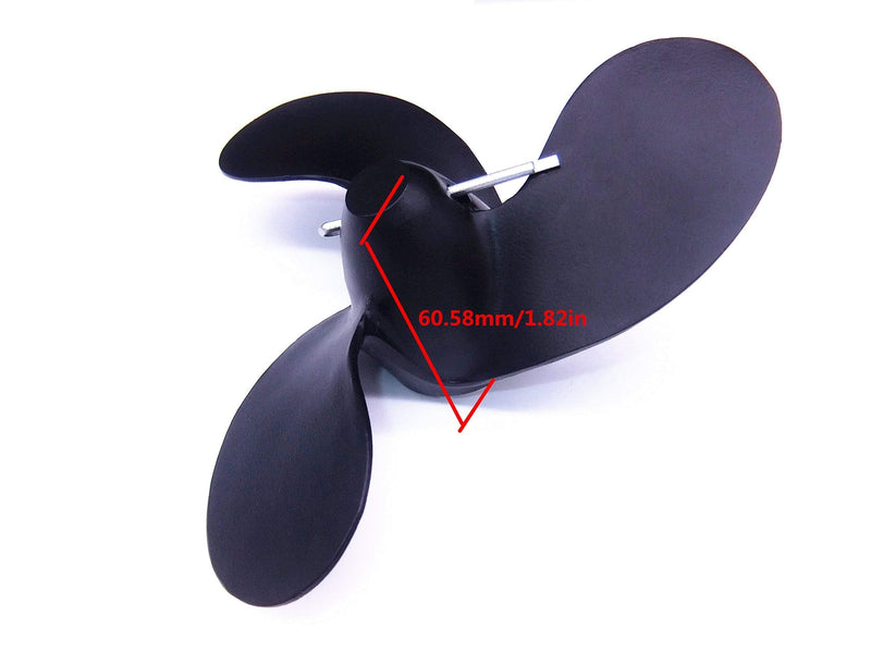 SouthMarine F6 Aluminum Alloy Propeller 309-64107-0 309641070M 309-W64107-0 309B641070 3F0B645120 for Tohatsu for Nissan 2.5HP 3.5HP for Mercury 48-815084A02 3.3HP for Evinrude Johnson 0766539