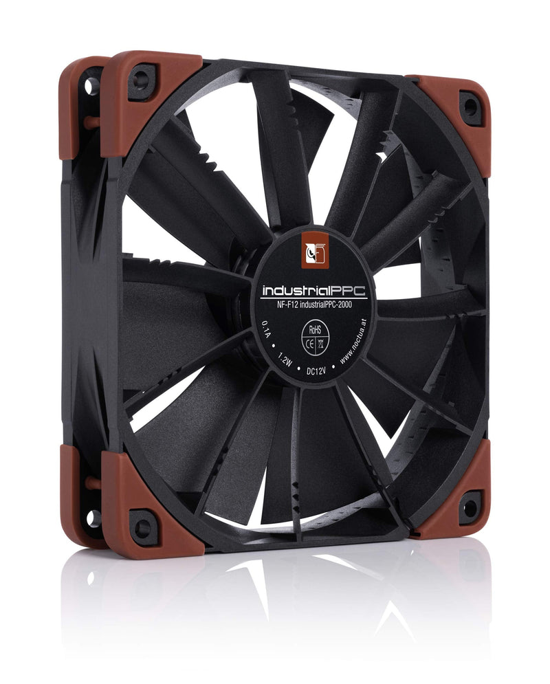 Noctua NF-F12 iPPC-2000 IP67 PWM, Heavy Duty Cooling Fan, 4-Pin, 2000 RPM (120mm, Black)