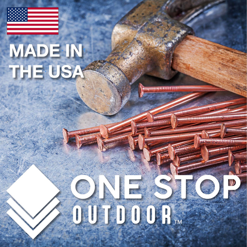 [Australia - AusPower] - 10 Pack 3 Inch USA MADE Copper Nails Pack - Pure Copper Nail Spikes USA Made - Solid Reliable Used for Trees, Stumps, Landscaping, and Hobbies (10) 10 