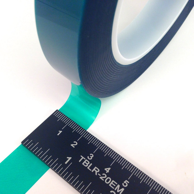 5 Roll High Temp Masking Tape Kit for Powder Coating, Painting, Hydrodip, Sublimation - Green Polyester 1/4", 3/8", 1/2", 3/4" & 1"