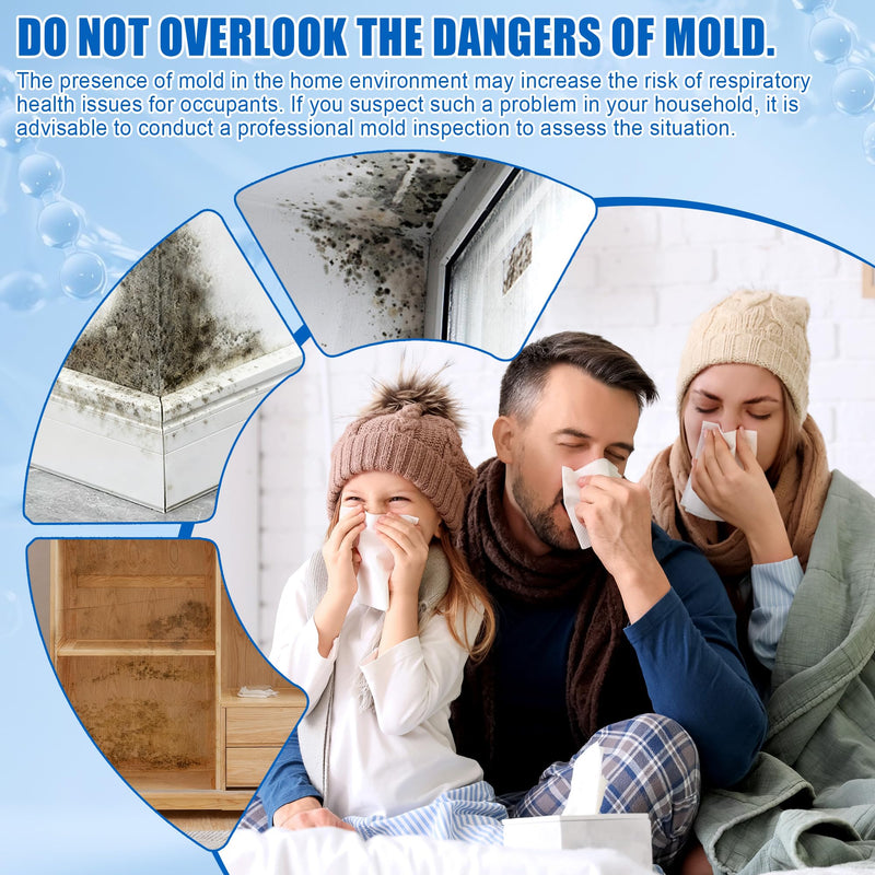 [Australia - AusPower] - Mold Test Kit for Home,6 Simple Detection Tests,DIY Indoor Air Quality, Surface & HVAC Analysis,Includes Detailed Identification & Health Risk Guide 