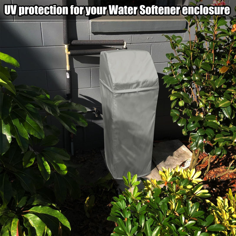 Water Softener Cover for WHES30E/WHES40E Grain Softener, Openable top Easy to use Removal-free installation for UV Dust protection of Water Softener Housings Outdoor or indoor (Beige) Beige