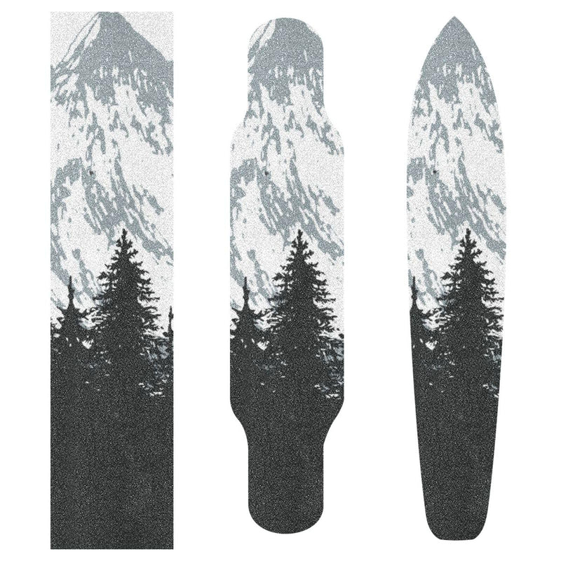 YETTASBIN Nature Mountain Skateboard Grip Tape, Bubble Free Anti Slip Longboard Grip Tape Sheet Sticker Deck Sandpaper for Rollerboard, 44 x 10 Inch
