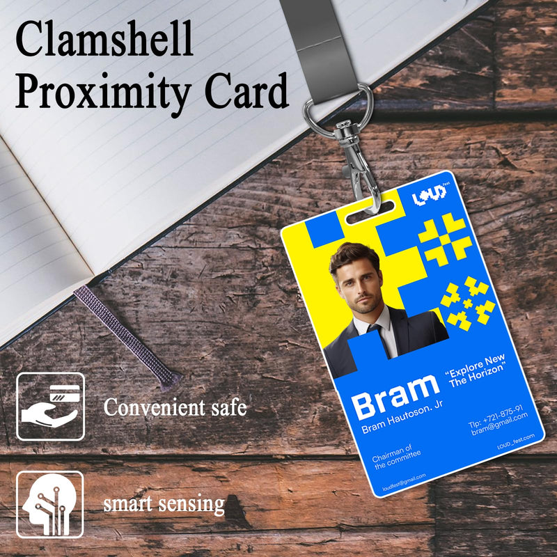 [Australia - AusPower] - 10 Pack 26 Bit Proximity Clamshell Weigand Prox Swipe Cards Key Card Compatable with ISOProx 1386 1326 H10301 Format Readers and Systems, Works with Most Access Control Systems 10 pcs 