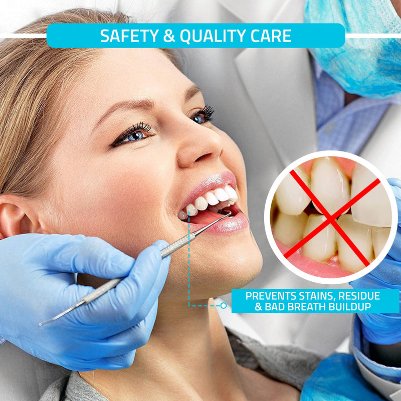 [Australia - AusPower] - Utopia Care Professional Dental Tartar Scraper Tool - Dental Pick, Double Ended Tartar Remover for Teeth, Plaque Remover, Tooth Scraper - (6.5 Inch, Silver 1) 