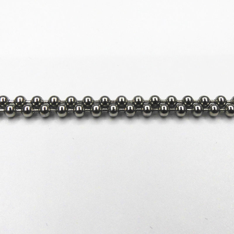 [Australia - AusPower] - Glory Qin 3.2mm Stainless Steel Ball Chains & 25 Matching connectors (#6, 20 Feet) 