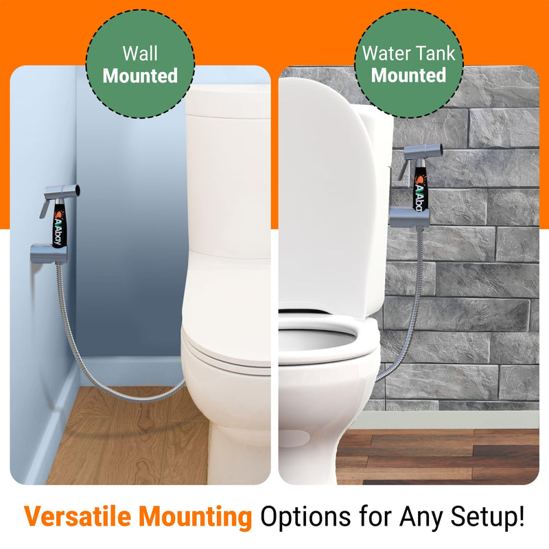 Hot and Cold Bidet Sprayer for Toilet w/Thermal Insulated Grip - Hot Water 180°F Handheld Sink Bidet Shataff - Diaper Sprayers - Muslim Shower Hand Held Attachment for Sink Hose Sprayer Hot & Cold Bidet Sprayer