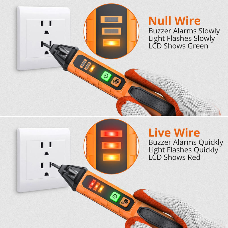 [Australia - AusPower] - Proster Electrical Tools Set Non Contact Voltage Tester Pen Clamp Meter 6000 Count Electric Circuit Testing Device 