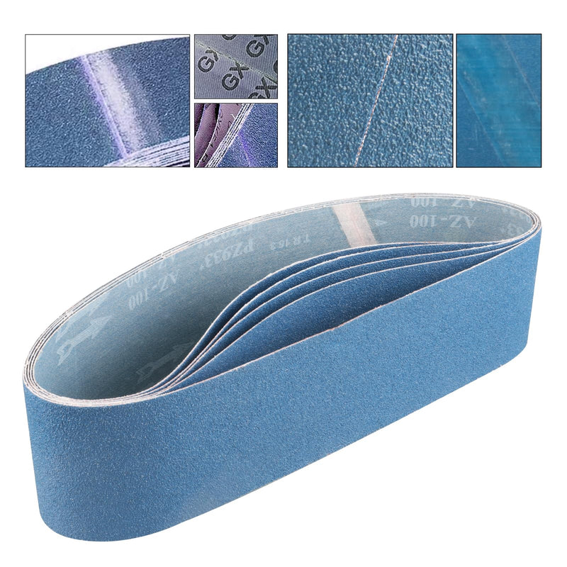 [Australia - AusPower] - Belt Sander Paper, 4 x 36 Inch Sanding Belts, Zirconia Metal Sandpaper Belt, 5Pcs Sander Belts 60#, Belt Sander Sandpaper for Metal, Wood, Cars, Furniture, Stainless Steel 60 Grits （5PCS） 