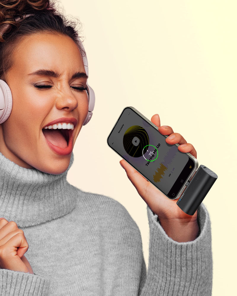 [Australia - AusPower] - VEGER Portable Charger, USB C Power Bank, 5000mAh Mini Battery Pack Fast Charging 20W Small Charging Bank for Samsung Galaxy S21, S20, S10, S9, Note 20, Pixel, Moto, LG, Oculus Quest, Android Phones D Black 