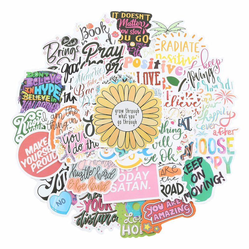 [Australia - AusPower] - Quote Stickers, Positive Stickers 200Pcs Motivational Waterproof Vinyl Stickers for Water Bottle Hydroflasks Laptops Computers Phone for Women Adults Students Teachers Employees 