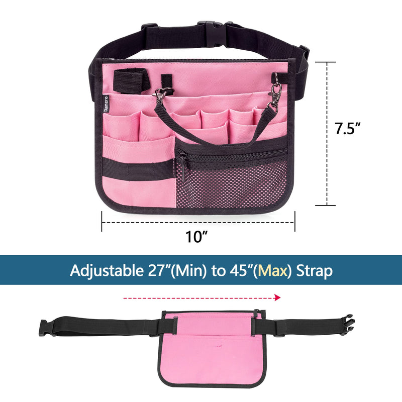 [Australia - AusPower] - Damero Nurse Fanny Pack, Nurse Waist Bag with Tape Holder, Nurse Tool Belt for Stethoscopes, Bandage Scissors and Other Medical Supplies, Pink 
