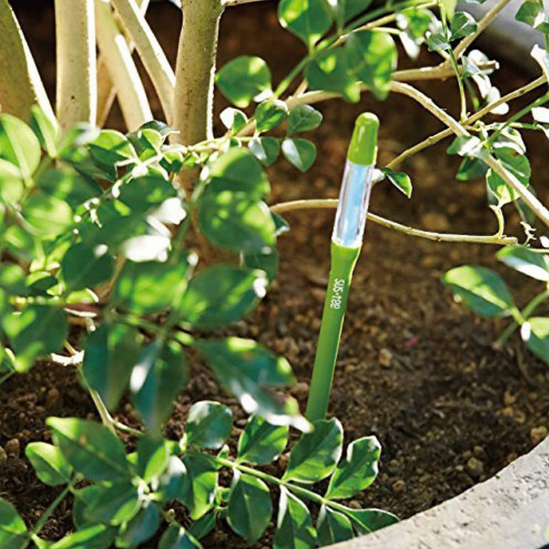 IPPINKA Sustee Aquameter, Bundle of 12, House Plant Soil Moisture Meter, Best for Indoor Potted Plants - Small Green Refillable