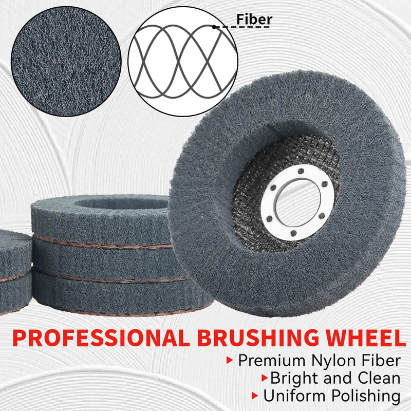 [Australia - AusPower] - 10Pcs 320 & 600 Grit Scour Flap Disc 4 1/2 Inch Angle Grinder Attachment for Metal & Wood Scouring Pad Polishing Sanding Disc Paint Rust Remover Wheel Mixed Pack - 320/600 Grit - 10Pcs 