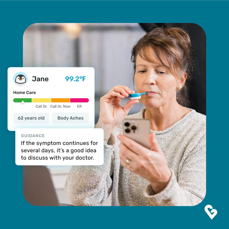 [Australia - AusPower] - Kinsa QuickCare Smart Digital Thermometer - Medical Termometro FDA Cleared 