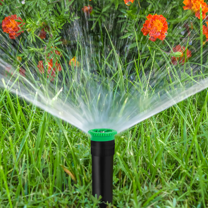 [Australia - AusPower] - 10 Pieces Variable Arc Nozzle, Sprinkler Heads Replacement Compatible With Pop Up Sprinklers Adjustable 0° - 360° Full Circle Pattern Spray Nozzle for Garden Lawn Irrigation (4AN) Arc Nozzle-4VAN 