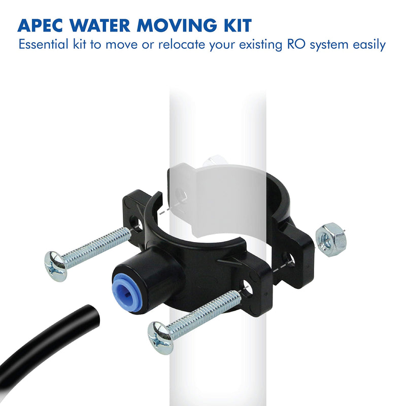 [Australia - AusPower] - APEC Water Systems Replacement Feed Water Adapter & Drain Saddle Valve For Undersink System (MOVEKIT) 