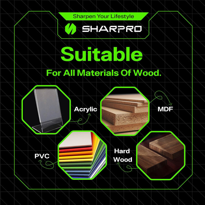 1/4 Router Bits 1/4 Shank, Spiral Downcut Router Bit, 1/4 Inch CNC Router Bits, Down Cut End Mills 1/4 Shank, Solid Carbide Endmills, Ideal for Wood Inlay, Grooving,2" CL,4" OVL 1/4"SHK - 2" CL - 1/4"DIA - 4" OVL