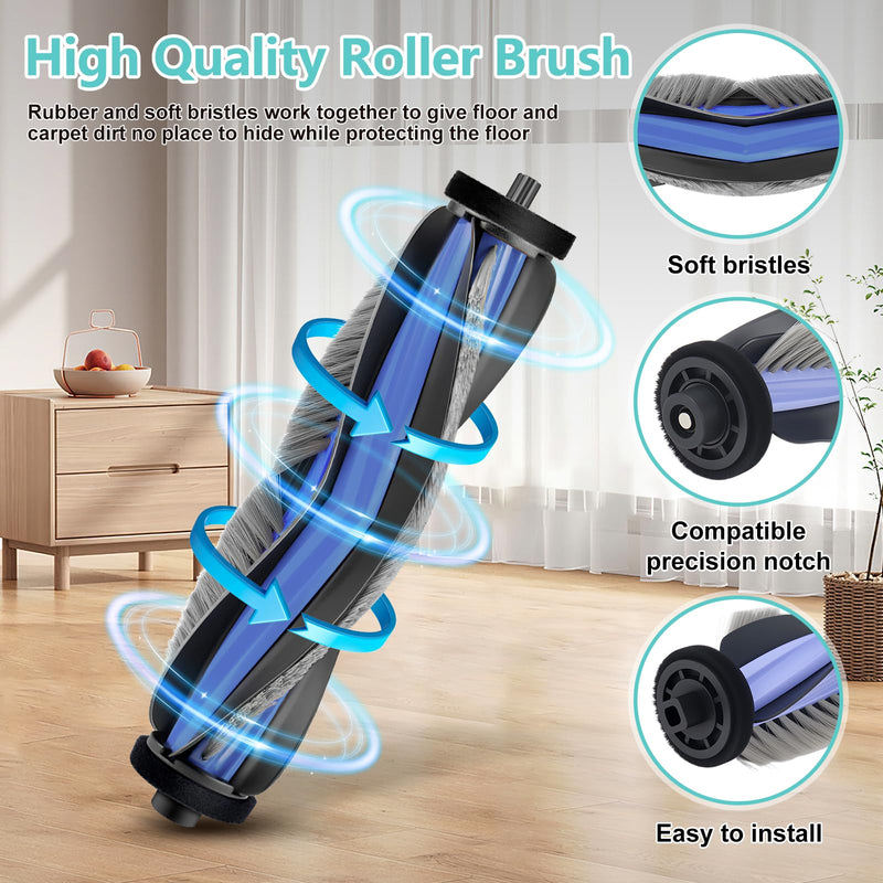 22 Pack Replacement Parts for Lefant M3/ M3 Max Robot Vacuum Cleaner, 1 Main Brush 4 HEPA Filter 4 Mop Pad 6 Dust Bag 6 Side Brush 1 Cleaing Tool
