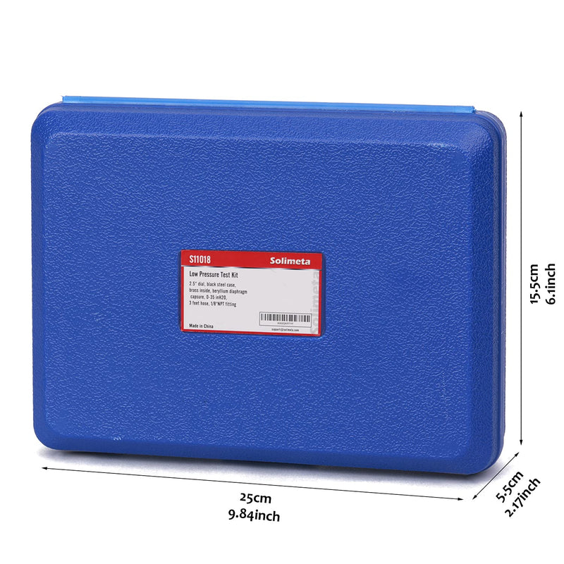 Natural Gas or LP Gas Manifold Pressure Test Kit, LP Gas Pressure Tester, Natural Gas Meter, 0-35" W.C
