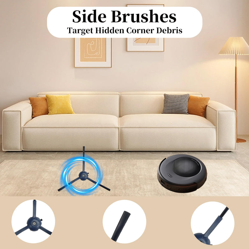 [Australia - AusPower] - 32 Pack C20 Omni Replacement Parts Accessories for Eufy C20 Omni Robot Vacuums kit,2 Roller Brush,6 Side Brushes,6 HEPA Filters,8 Dust Bags 8 Mop Pads and 2 Tools C20 Omni Semi-Annual Replacement Kits 