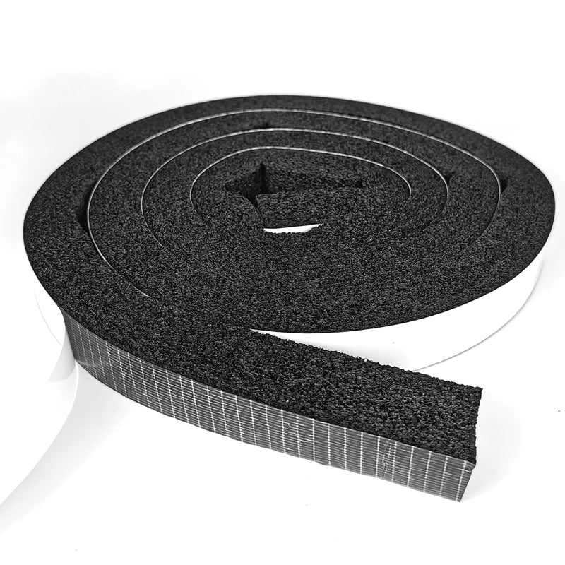 Weather Stripping Door Seal Strip, 1 in x 1 in, AC Insulation Tape, Strong Adhesive, High Reslilience, Weatherproof, Reduce Noise, Gap Filler, Foam Insulation Tape for Doors and Windows 1 in x 1 in x 6.5 Ft Self-Adhesive