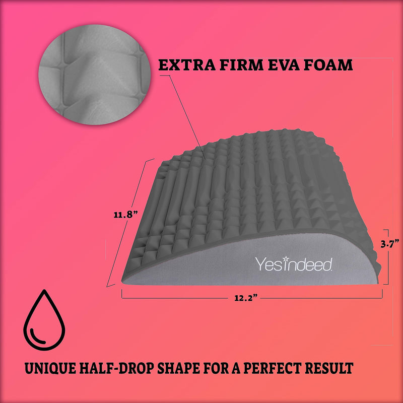 [Australia - AusPower] - YESINDEED Back Stretcher Pillow – Refresh Back Stretcher for Lower Back Pain Relief, Lumbar Support, Spinal Stenosis, Posture Corrector, Neck & Back Stretcher, Sciatica, Herniated Disc Relief, Black 
