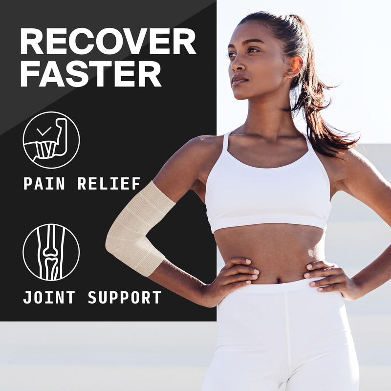 [Australia - AusPower] - High-Performance Elastic Bandage Wrap 6 Inch - Reusable Compression Bandage Wrap for Leg, Ankle, Wrist, Knee - Self Closing Design - FSA HSA Approved - 2 Pack Elastic 6in 